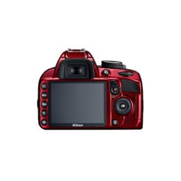 Cámara réflex Nikon D3100 sólo la carcasa - Rojo