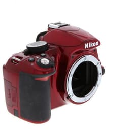 Cámara réflex Nikon D3100 sólo la carcasa - Rojo