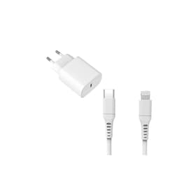 Cable y enchufe (USB-C + Lightning) 20W - WTK