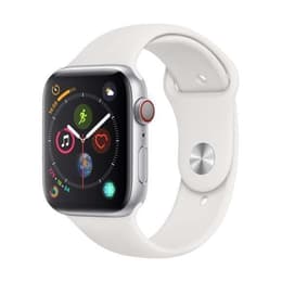 Apple Watch (Series 4) 2018 GPS + Cellular 44 mm - Acero inoxidable Plata - Deportiva Blanco