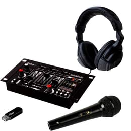 Ibiza Sound Kit Table de Mixage DJ21 USB Bluetooth + Casque SONO DJ + Micro Accesorios