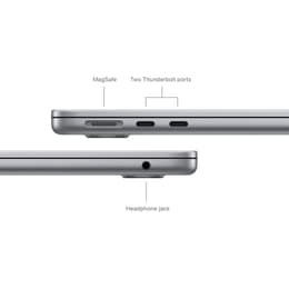 MacBook Air 13" (2024) - M3 de Apple con CPU de 8 núcleos y GPU de 10 núcleos - 16GB RAM - SSD 512GB - QWERTZ - Alemán