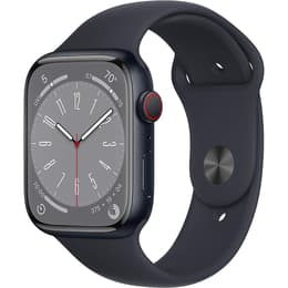 Apple Watch (Series 8) 2020 GPS + Cellular 45 mm - Aluminio Medianoche - Correa deportiva