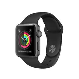 Apple Watch (Series 2) 2016 GPS 38 mm - Aluminio Gris espacial - Deportiva Nike Negro