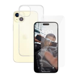 Funda 360 iPhone 15 Plus y pantalla protectora - TPU - Transparente