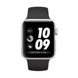 Apple Watch (Series 3) 2017 GPS 42 mm - Plata - Deportiva Negro
