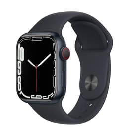Apple Watch (Series 7) 2021 GPS + Cellular 45 mm - Titanio Negro - Correa deportiva Negro