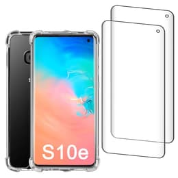 Funda Galaxy S10e y 2 protectores de pantalla - Plástico reciclado - Transparente