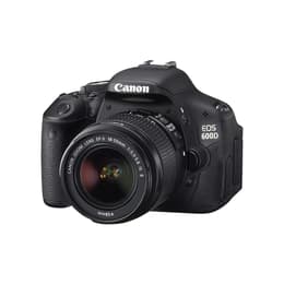 Cámara Reflex Canon EOS 600D - Negro + Objetivo Canon Zoom Lens EF-S 18-55 mm f/3.5-5.6 IS II