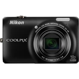 Cámara compacta Coolpix S6300 - Negro + Nikon Nikkor 10x Wide Optical Zoom ED VR 25-250mm f/3.2-5.8 f/3.2-5.8