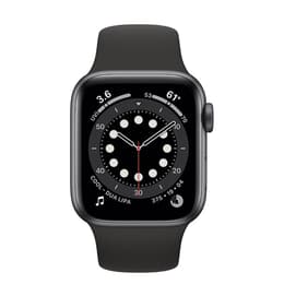 Apple Watch (Series 6) 2020 GPS + Cellular 44 mm - Acero inoxidable Grafito - Correa deportiva Negro