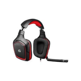 Cascos reducción de ruido gaming con cable micrófono Logitech G230 - Negro/Rojo