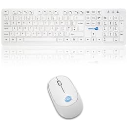 Simpletek Teclado QWERTY Inglés Wireless M&K INGLESE UK Kit Mouse and Keyboard