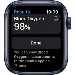 Apple Watch Series 6 (2020) GPS 44 mm - Aluminio Azul - Correa deportiva Azul