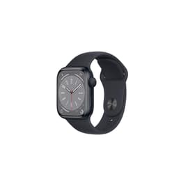 Apple Watch (Series 8) 2022 GPS 41 mm - Aluminio Negro - Correa deportiva Negro
