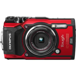 Cámara compacta Tough TG-5 - Rojo/Negro + Olympus Olympus Wide Optical Zoom 25-100 mm f/2-4.9 f/2-4.9