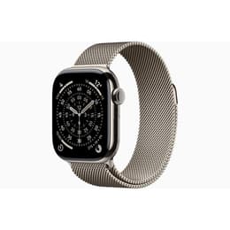 Apple Watch (2025) GPS + Cellular 42 mm - Titanio Natural - Pulsera Milanese Loop Gris