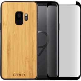 Funda Galaxy S9+ y pantalla protectora - Madera - Marrón