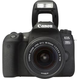 Réflex Canon EOS 77D + Objetivo Canon EF 18-55mm f/3.5-5.6 IS II