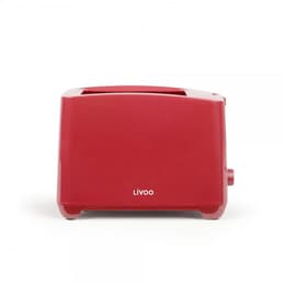 Tostador Livoo - Grille-pain 2 fentes DOD162RC ranuras - Rojo
