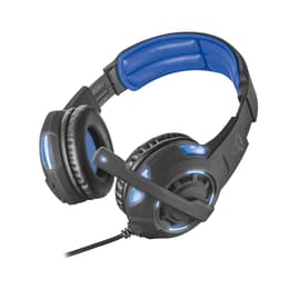 Cascos reducción de ruido gaming con cable micrófono Trust GXT 350 - Negro/Azul