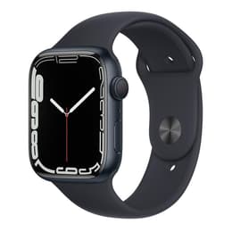 Apple Watch (Series 7) 2021 GPS 45 mm - Aluminio Medianoche - Correa deportiva Negro