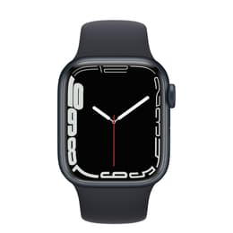 Apple Watch (Series 7) 2021 GPS 45 mm - Aluminio Medianoche - Correa deportiva Negro