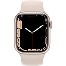 Apple Watch (Series 7) 2021 GPS 41 mm - Aluminio Blanco estrella - Correa loop deportiva Blanco estrella