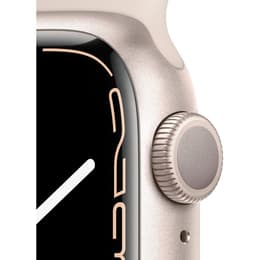 Apple Watch (Series 7) 2021 GPS 41 mm - Aluminio Blanco estrella - Correa loop deportiva Blanco estrella