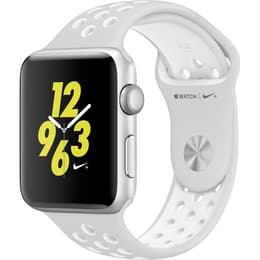 Apple Watch (Series 4) 2018 GPS 44 mm - Aluminio Plata - Deportiva Nike Blanco