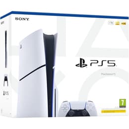 PlayStation 5 1000GB - Blanco Sony PS5 Disc Edition 1TB Console 4K Gaming Ultra HD Blu-Ray Wi-Fi + No