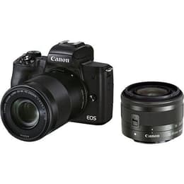 EOS M50 Mark II - Negro + Canon EF-M 15-45mm f/3.5-6.3 IS STM + EF-M 55-200mm f/4.5-6.3 IS STM f/3.5-6.3 + f/4.5-6.3