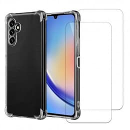 Funda Galaxy A34 y 2 protectores de pantalla - TPU - Transparente