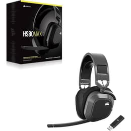 Cascos reducción de ruido gaming con cable + inalámbrico micrófono Corsair HS80 Max - Negro