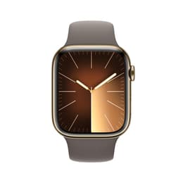 Apple Watch Series 9 (2023) GPS + Cellular 41 mm - Acero inoxidable Oro - Correa deportiva Negro