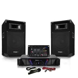 Ibiza Sound DJ300-BT + HP 500W Mixer Altavoces PA