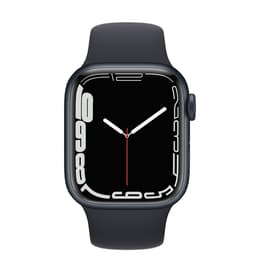 Apple Watch (Series 7) 2021 GPS + Cellular 45 mm - Aluminio Medianoche - Correa deportiva Negro