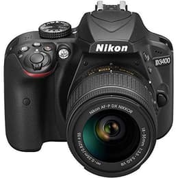 Réflex D3400 - Negro + Nikon Nikon AF-P DX Nikkor 18-55 mm f/3.5-5.6G VR