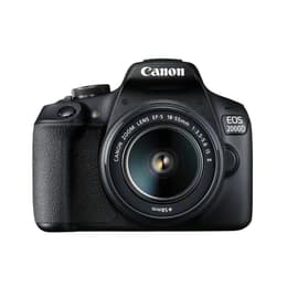 DSLR - Canon EOS 2000D - Negro + Canon EF-S 18-55mm f/3.5-5.6 IS II
