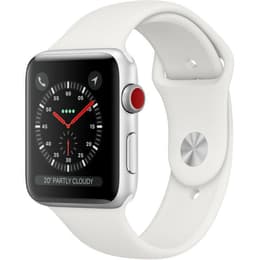 Apple Watch (Series 3) 2017 GPS + Cellular 38 mm - Aluminio Plata - Deportiva Blanco