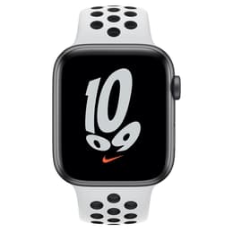 Apple Watch (Series SE) 2020 GPS 44 mm - Aluminio Gris - Correa Nike Sport Blanco