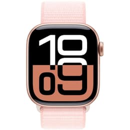 Apple Watch Series 10 (2024) GPS + Cellular 46 mm - Aluminio Oro rosa - Correa loop deportiva Rosa
