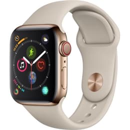 Apple Watch (Series 4) 2018 GPS 40 mm - Acero inoxidable Oro - Deportiva