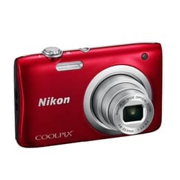 Cámara compacta Coolpix A100 - Rojo + Nikon Nikon Nikkor Wide Optical Zoom 4,6-23mm f/3.2-6.5 f/3.2-6.5