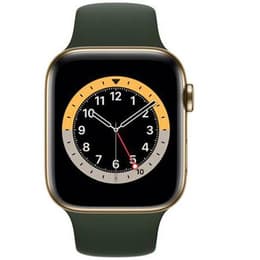 Apple Watch (Series 6) 2020 GPS 44 mm - Titanio Oro - Deportiva Verde