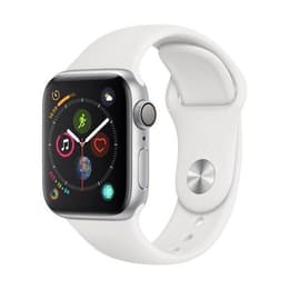 Apple Watch (Series 4) 2018 GPS + Cellular 40 mm - Aluminio Aluminio - Deportiva Blanco