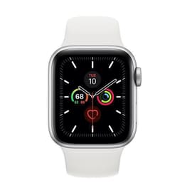 Apple Watch (Series 5) GPS 44 mm - Aluminio Plata - Deportiva Blanco