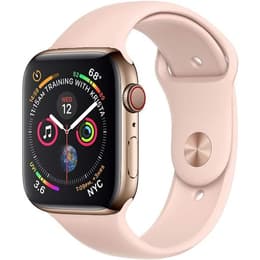 Apple Watch Series 4 (2018) GPS + Cellular 44 mm - Acero inoxidable Oro - Correa deportiva Rosa