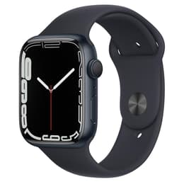 Apple Watch (Series 7) 2021 GPS 45 mm - Acero inoxidable Negro - Correa deportiva Negro