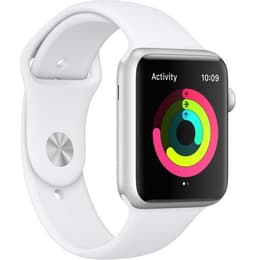 Apple Watch (Series 3) 2017 GPS 42 mm - Aluminio Plata - Deportiva Blanco